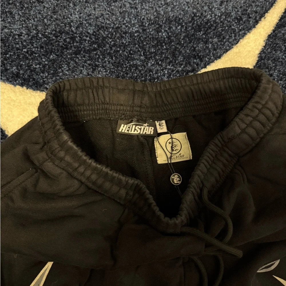Hellstar Flames Black Sweatpants Mens Size Small